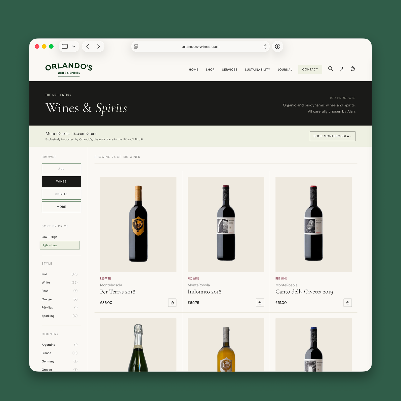 Orlando's Wines & Spirits